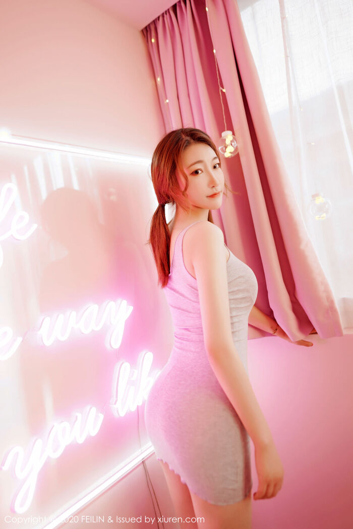 [FEILIN嗲囡囡] VOL.224 新人模特@A.小熊猫 首套写真 41th image