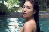Megumi Aoyama is almost naked in the suppin.